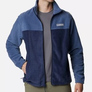 Columbia Navy Blue Full Zip Fleece Jacket